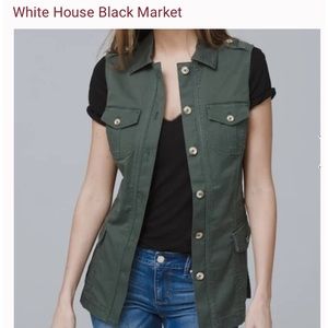 White House Black Market size 10 utility vest